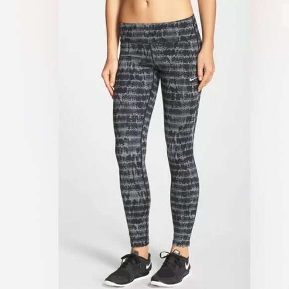 Nike Epic Run Print Full  Length Running Tights - Picture 1 of 16